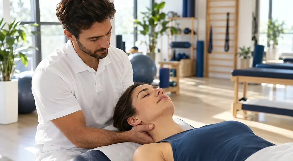 Fisioterapia en una clínica de rehabilitación Pro-Víctima